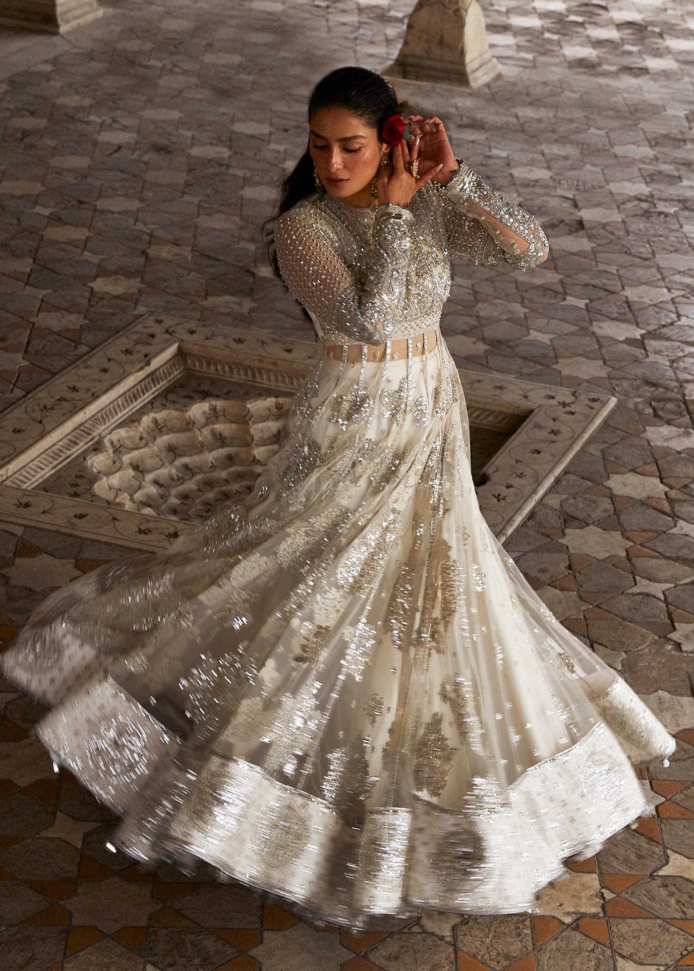 Hussain Rehar Stitched 3 Piece Embroidered Suit H24ELF - Imami - Luxury Festive Collection