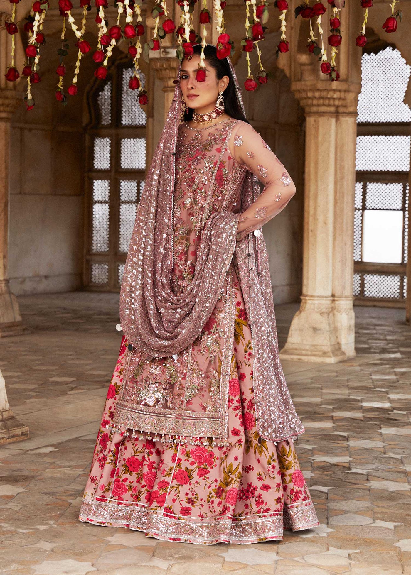 Hussain Rehar Stitched 3 Piece Embroidered Suit H24ELF - Sham - Luxury Festive Collection