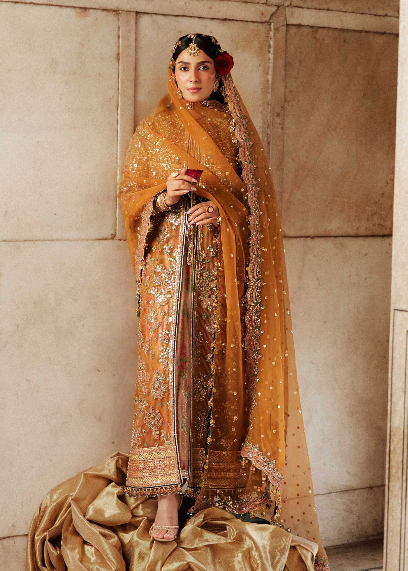 Hussain Rehar Stitched 3 Piece Embroidered Suit H24ELF - Zareena - Luxury Festive Collection