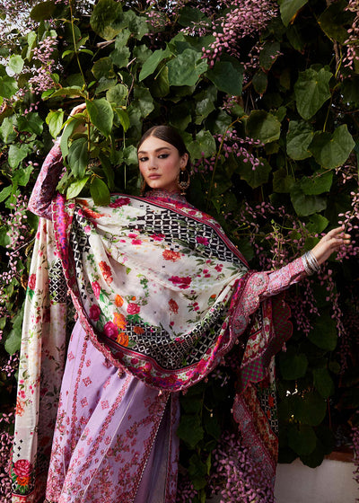 Hussain Rehar Stitched 3 Piece Embroidered Lawn Suit HRR24EL AYZEL - Luxury Collection