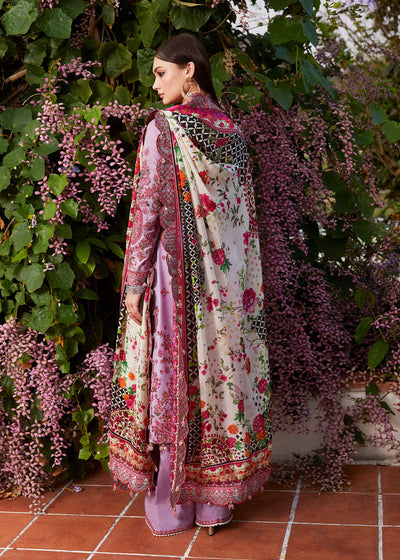 Hussain Rehar Stitched 3 Piece Embroidered Lawn Suit HRR24EL AYZEL - Luxury Collection