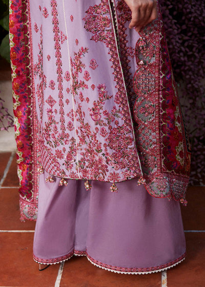 Hussain Rehar Stitched 3 Piece Embroidered Lawn Suit HRR24EL AYZEL - Luxury Collection