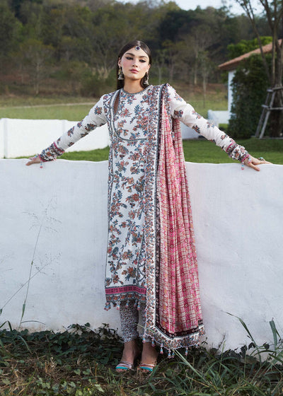 Hussain Rehar Stitched 3 Piece Embroidered Lawn Suit HRR24EL ELARA - Luxury Collection