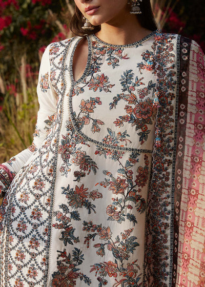 Hussain Rehar Stitched 3 Piece Embroidered Lawn Suit HRR24EL ELARA - Luxury Collection