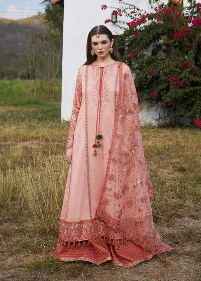 Hussain Rehar Stitched 3 Piece Embroidered Lawn Suit HRR24EL NAYRA - Luxury Collection