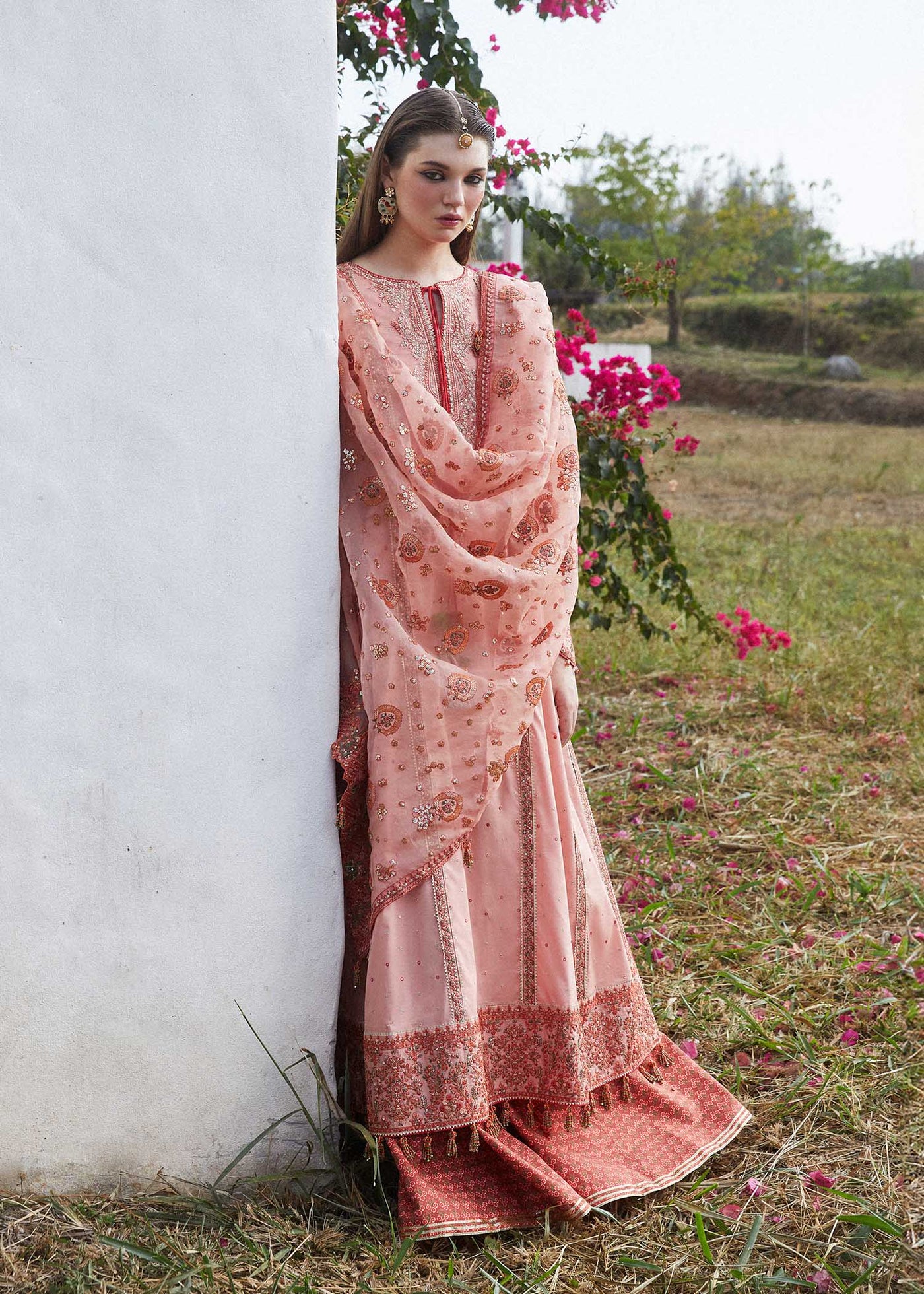 Hussain Rehar Stitched 3 Piece Embroidered Lawn Suit HRR24EL NAYRA - Luxury Collection