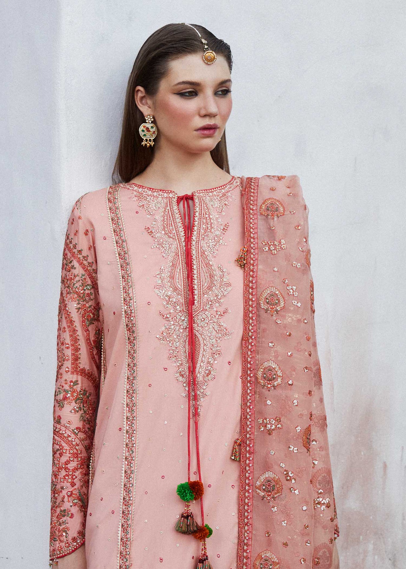 Hussain Rehar Stitched 3 Piece Embroidered Lawn Suit HRR24EL NAYRA - Luxury Collection