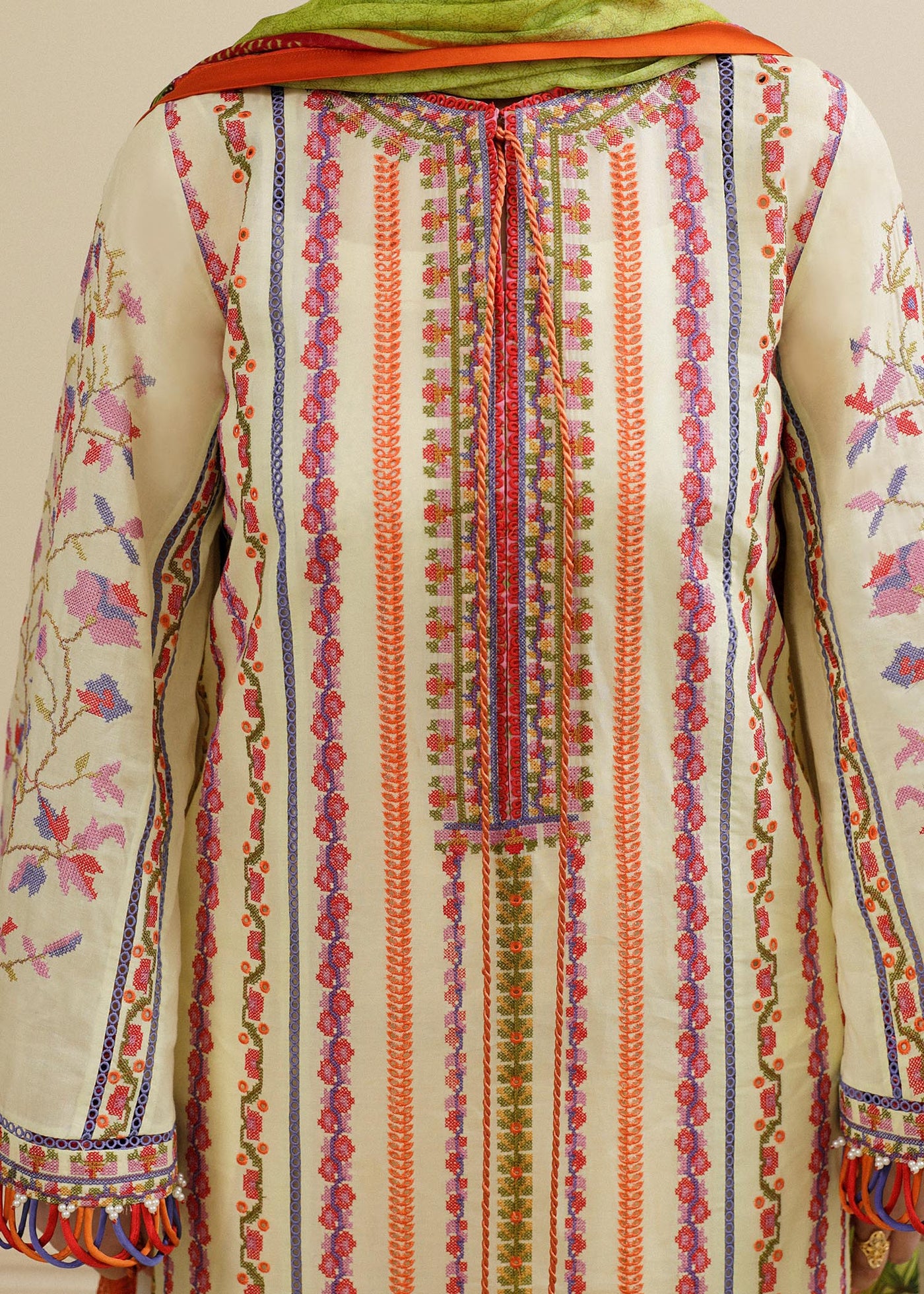 Hussain Rehar Unstitched 3 Piece Embroidered Lawn Suit - Haze - Spring / Summer Collection D & M COLLECTION AND NIZAMI JEWELRY