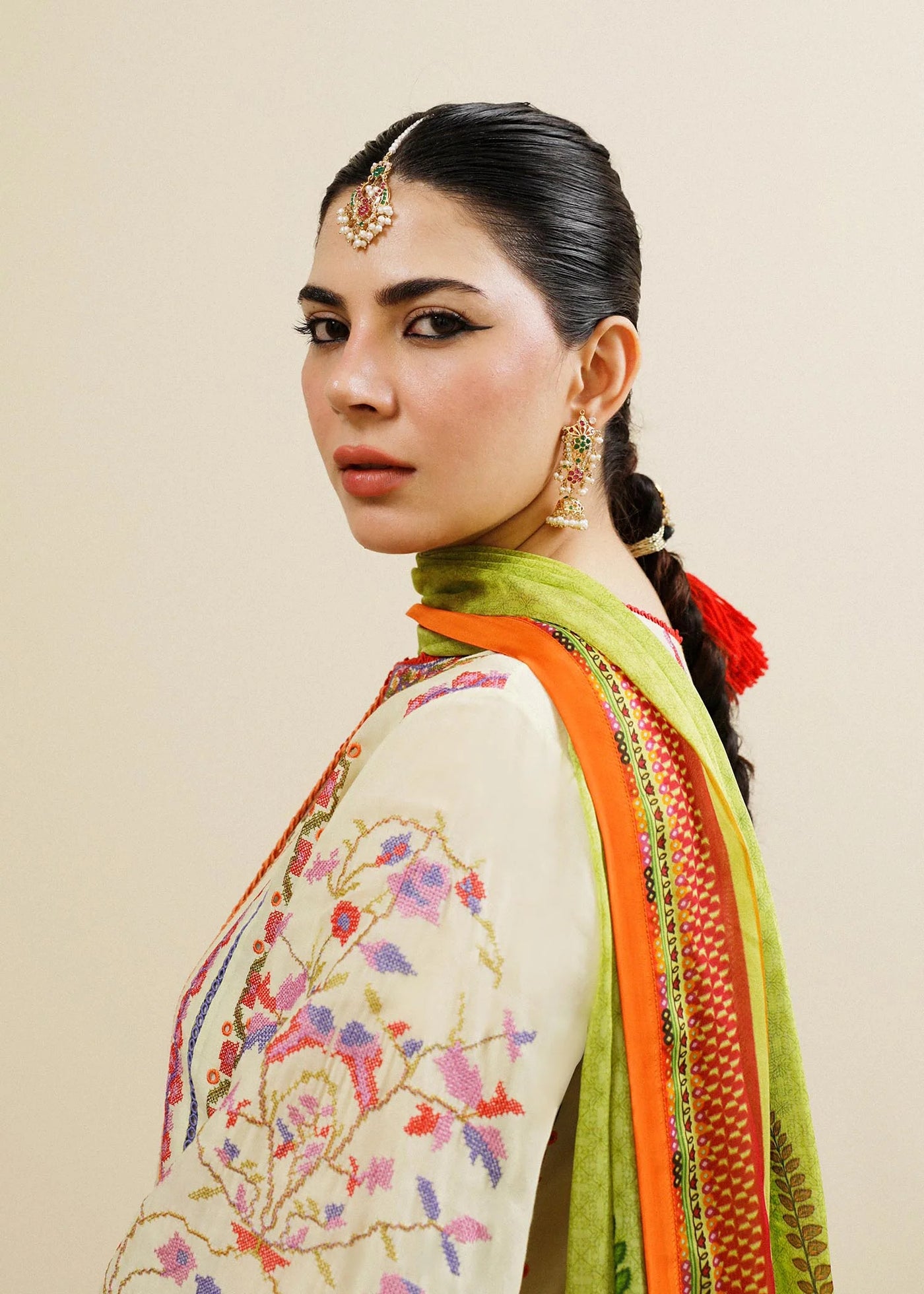 Hussain Rehar Unstitched 3 Piece Embroidered Lawn Suit - Haze - Spring / Summer Collection D & M COLLECTION AND NIZAMI JEWELRY