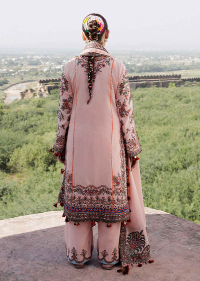 Hussain Rehar Unstitched 3 Piece Embroidered Karandi Suit HR23EKW - Calla lily - Winter Collection