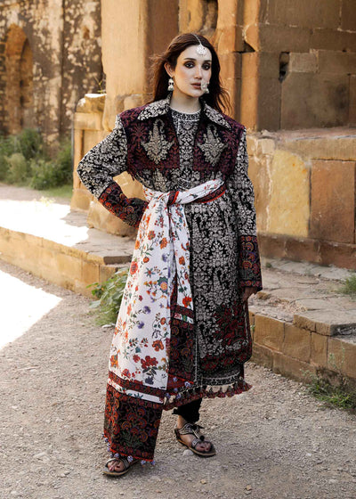 Hussain Rehar Unstitched 3 Piece Embroidered Karandi Suit HR23EKW - Vanta - Winter Collection