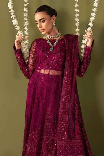 Jhoomro By Nureh Unstitched 4 Piece Embroidered Net Suit JHNU23 NL-56 Anari - Luxury Formal Collection