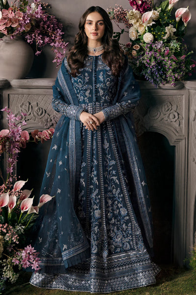 La Fuchsia By Afrozeh Unstitched 3 Piece Embroidered Chiffon Suit LFSAF23 ALF-23-V1-02 Yale - Luxury Formal Collection