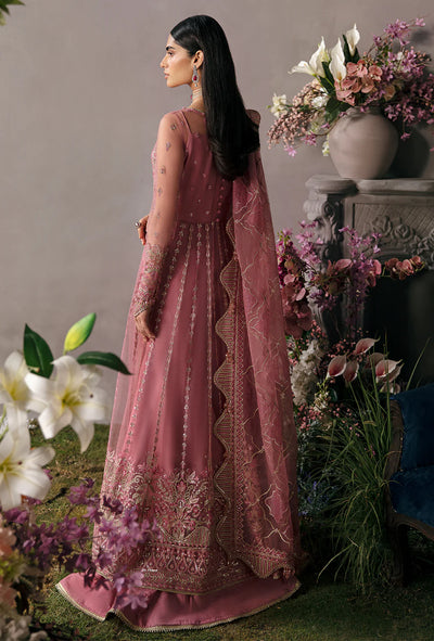 La Fuchsia By Afrozeh Unstitched 3 Piece Embroidered Net Suit LFSAF23 ALF-23-V1-01 Salmon - Luxury Formal Collection