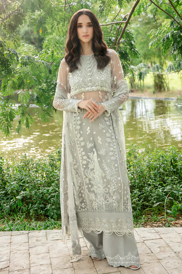 Luminous By Saad Shaikh Unstitched 4 Piece Embroidered Net Suit SSK23L Ilana - Formal Collection