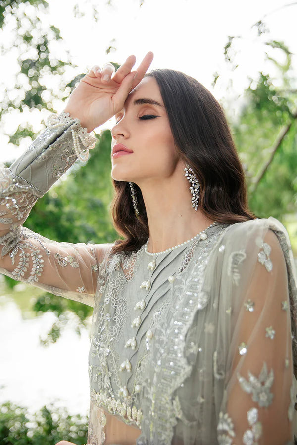 Luminous By Saad Shaikh Unstitched 4 Piece Embroidered Net Suit SSK23L Ilana - Formal Collection