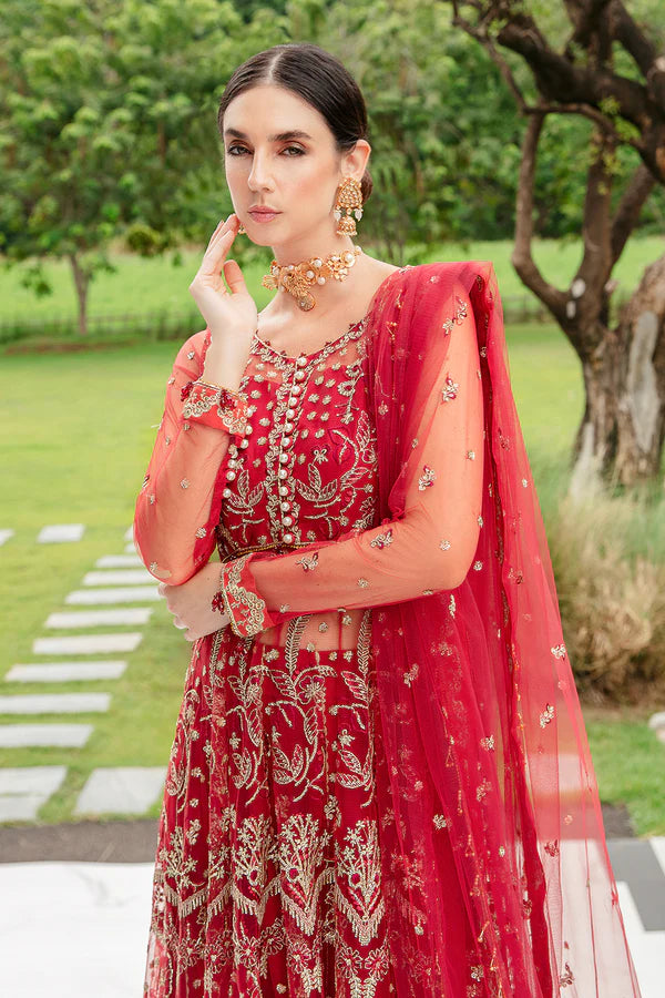 Luminous By Saad Shaikh Unstitched 4 Piece Embroidered Net Suit SSK23L Livia - Formal Collection