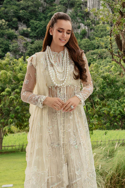 Luminous By Saad Shaikh Unstitched 4 Piece Embroidered Net Suit SSK23L Oai - Formal Collection