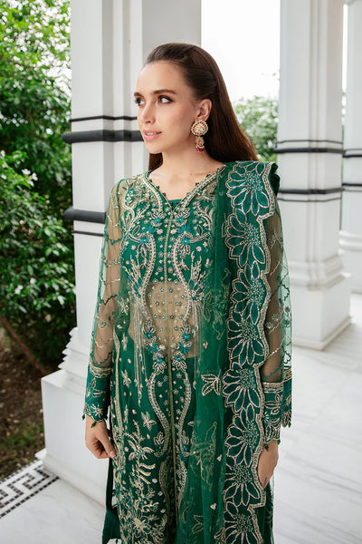 Luminous By Saad Shaikh Unstitched 4 Piece Embroidered Net Suit SSK23L Ravena - Formal Collection