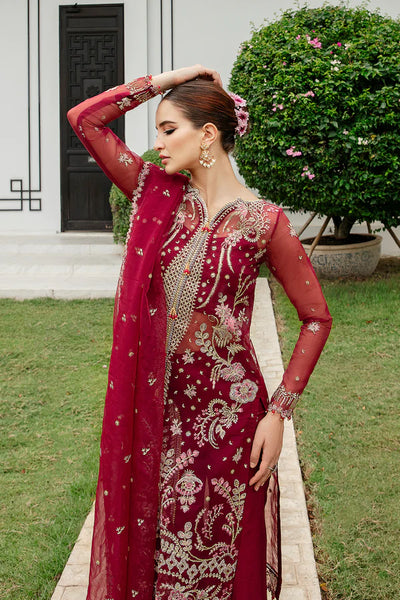 Luminous By Saad Shaikh Unstitched 4 Piece Embroidered Organza Suit SSK23L Ava - Formal Collection