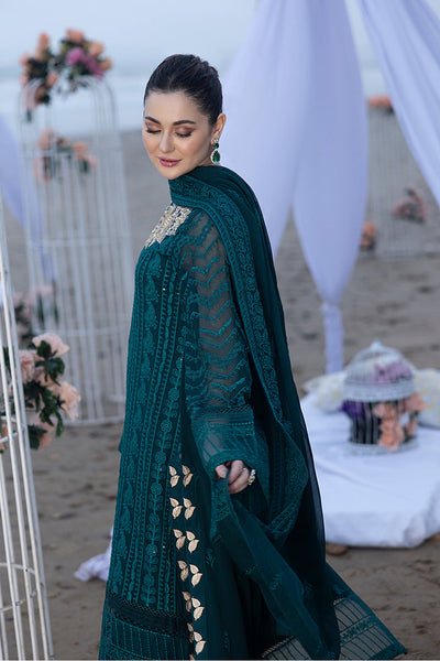 Luxe By Azure Stitched 3 Pc Embroidered Suit LA-105 Jasper Shine - Wedding Collection D & M COLLECTION AND NIZAMI JEWELRY