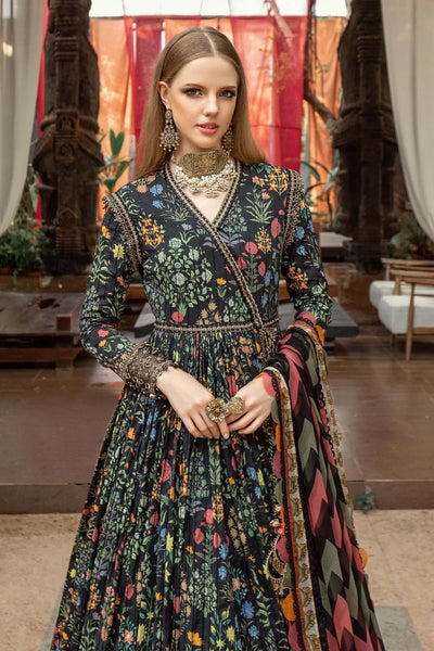 M.Prints By Maria B Stitched 3 Pc Embroidered Lawn Suit - MPT-08-B - Summer Eid Collection D & M COLLECTION AND NIZAMI JEWELRY