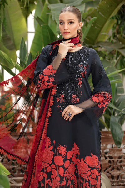 M.Prints By Maria B Stitched 3 Pc Embroidered Lawn Suit - MPT-09-B - Summer Eid Collection D & M COLLECTION AND NIZAMI JEWELRY