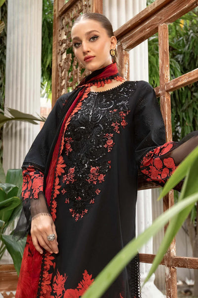 M.Prints By Maria B Stitched 3 Pc Embroidered Lawn Suit - MPT-09-B - Summer Eid Collection D & M COLLECTION AND NIZAMI JEWELRY