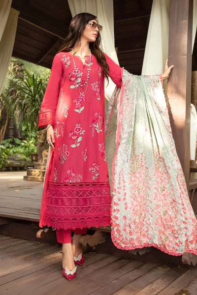 M.Prints By Maria B Unstitched 3 Piece Embroidered Lawn Suit - MPT-02-A - Summer Eid Collection D & M COLLECTION AND NIZAMI JEWELRY