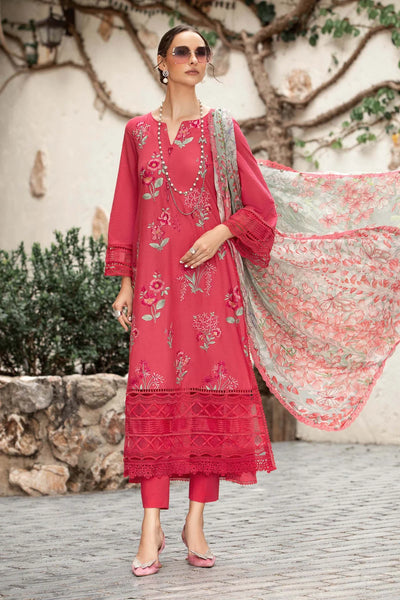 M.Prints By Maria B Unstitched 3 Piece Embroidered Lawn Suit - MPT-02-A - Summer Eid Collection D & M COLLECTION AND NIZAMI JEWELRY