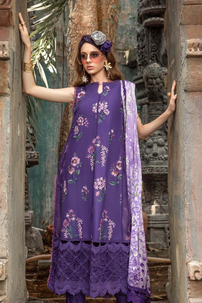 M.Prints By Maria B Unstitched 3 Piece Embroidered Lawn Suit - MPT-02-B - Summer Eid Collection D & M COLLECTION AND NIZAMI JEWELRY