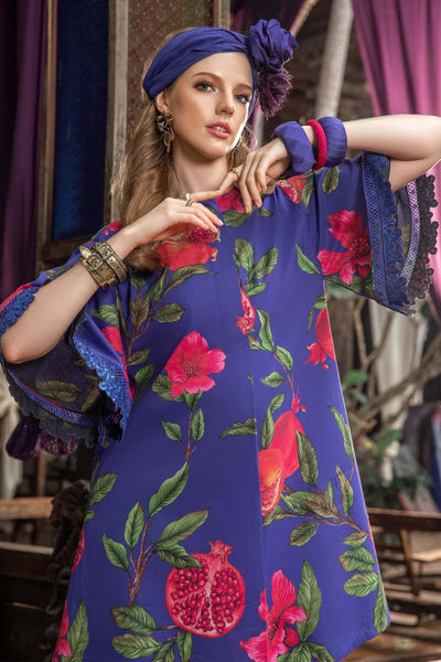 M.Prints By Maria B Unstitched 3 Piece Embroidered Lawn Suit - MPT-03-B - Summer Eid Collection D & M COLLECTION AND NIZAMI JEWELRY