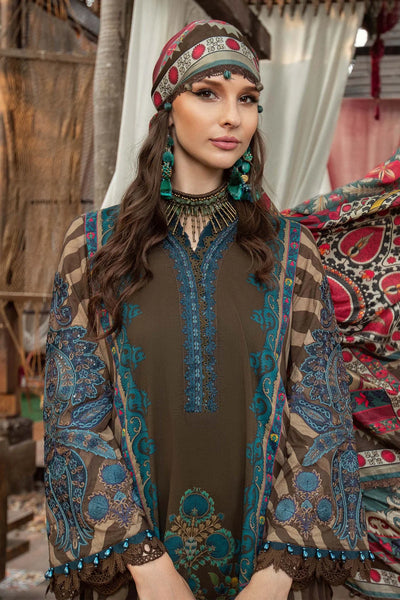 M.Prints By Maria B Unstitched 3 Piece Embroidered Lawn Suit - MPT-04-B - Summer Eid Collection D & M COLLECTION AND NIZAMI JEWELRY