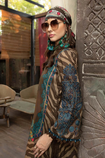 M.Prints By Maria B Unstitched 3 Piece Embroidered Lawn Suit - MPT-04-B - Summer Eid Collection D & M COLLECTION AND NIZAMI JEWELRY