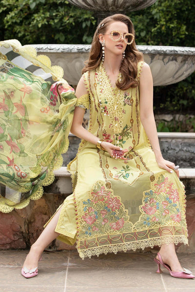 M.Prints By Maria B Unstitched 3 Piece Embroidered Lawn Suit - MPT-06-A - Summer Eid Collection D & M COLLECTION AND NIZAMI JEWELRY