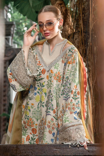 M.Prints By Maria B Unstitched 3 Piece Embroidered Lawn Suit - MPT-08-A - Summer Eid Collection D & M COLLECTION AND NIZAMI JEWELRY