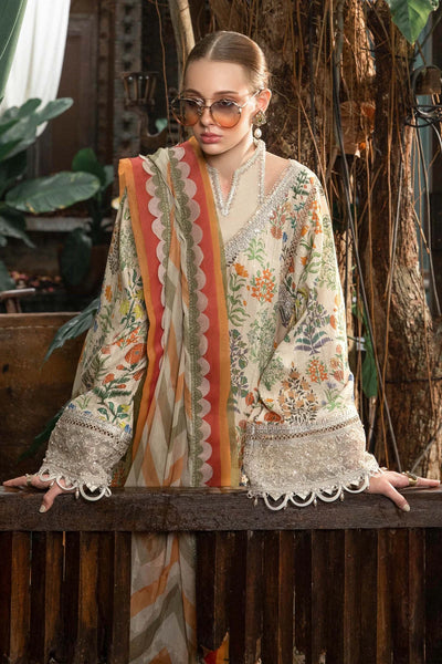 M.Prints By Maria B Unstitched 3 Piece Embroidered Lawn Suit - MPT-08-A - Summer Eid Collection D & M COLLECTION AND NIZAMI JEWELRY