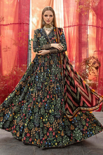 M.Prints By Maria B Unstitched 3 Piece Embroidered Lawn Suit - MPT-08-B - Summer Eid Collection D & M COLLECTION AND NIZAMI JEWELRY