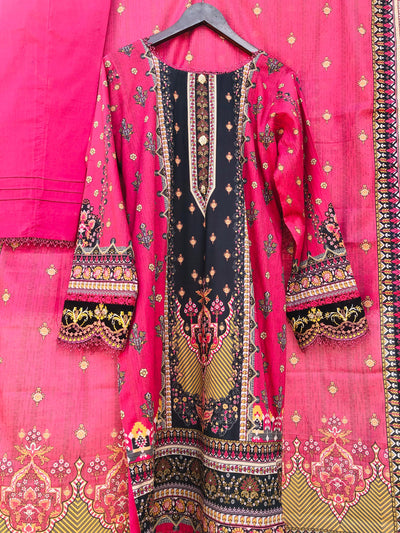 MI Creation by DR. Haris - MARIA Stitched 3 Piece Digital Printed Lawn Suit MAR-004 - Summer Collection STITCHED