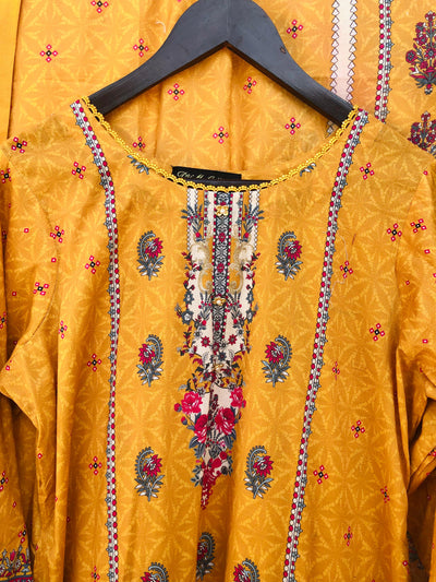 MI Creation by DR. Haris - MARIA Stitched 3 Piece Digital Printed Lawn Suit MAR-007 - Summer Collection