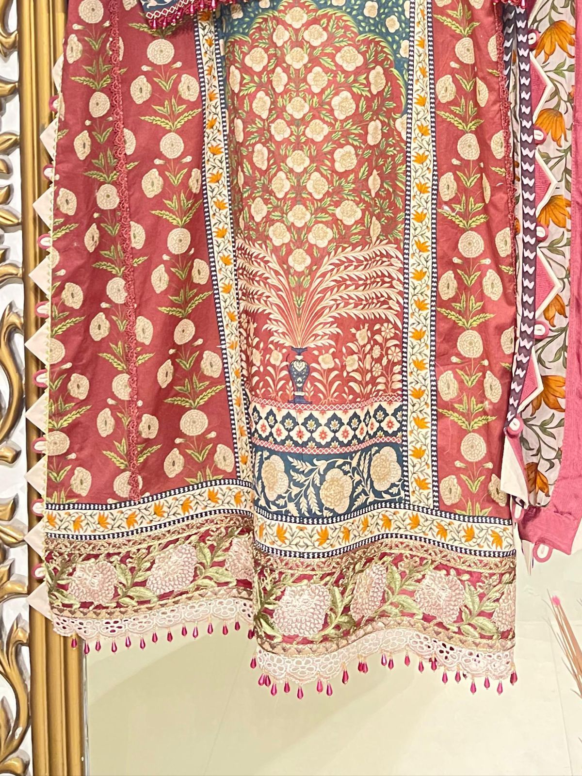 MPrints by Maria B Stitched 3 Piece Embroidered Lawn Suit MB24P 14B - Summer Collection