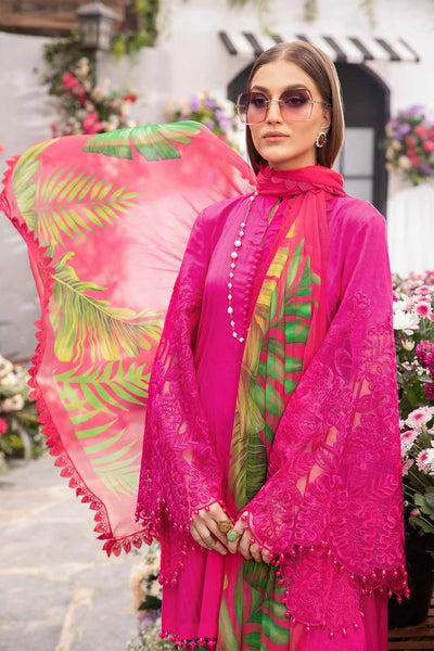 MPrints by Maria B Stitched 3 Piece Embroidered Lawn Suit MB24P 1B - Summer Collection