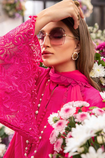 MPrints by Maria B Stitched 3 Piece Embroidered Lawn Suit MB24P 1B - Summer Collection