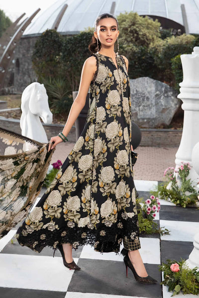 MPrints by Maria B Stitched 3 Piece Embroidered Lawn Suit MB24P 3B - Summer Collection