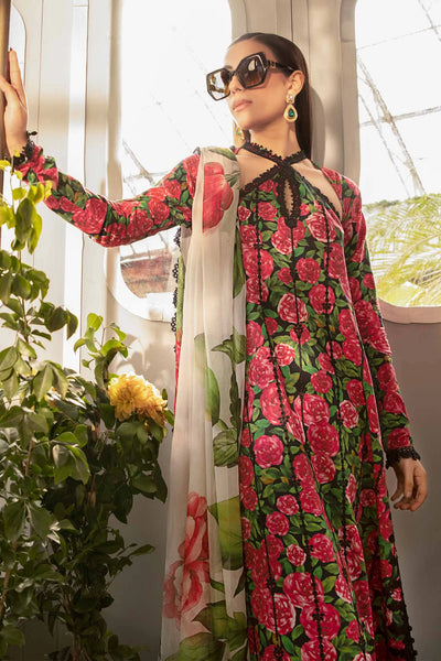 MPrints by Maria B Stitched 3 Piece Embroidered Lawn Suit MB24P 6B - Summer Collection