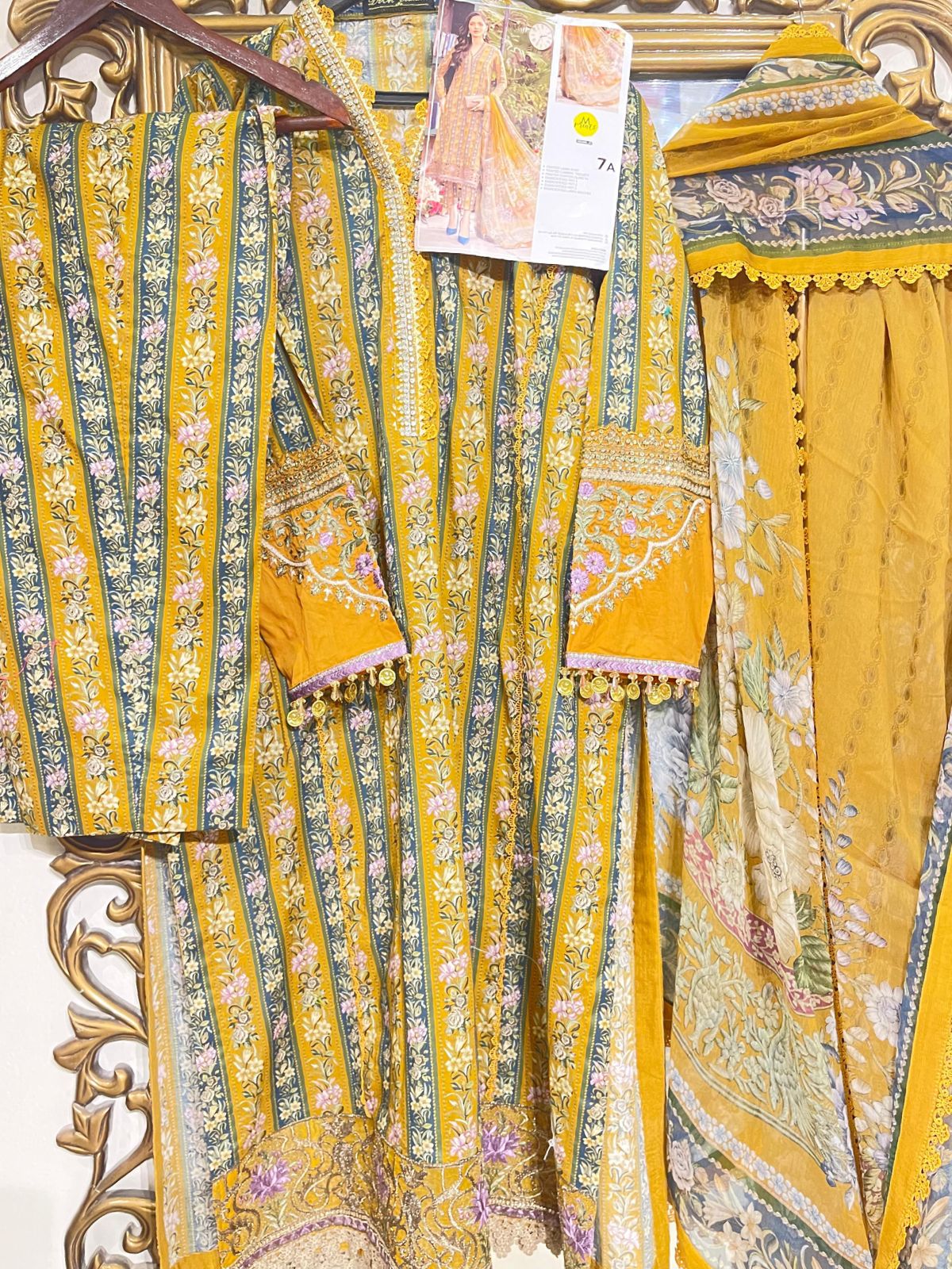 MPrints by Maria B Stitched 3 Piece Embroidered Lawn Suit MB24P 7A - Summer Collection