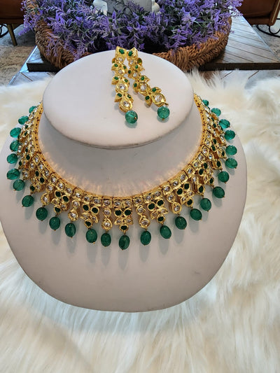 Made on Semi Real Ruby, Emerald and Polki S-22 D & M COLLECTION AND NIZAMI JEWELRY