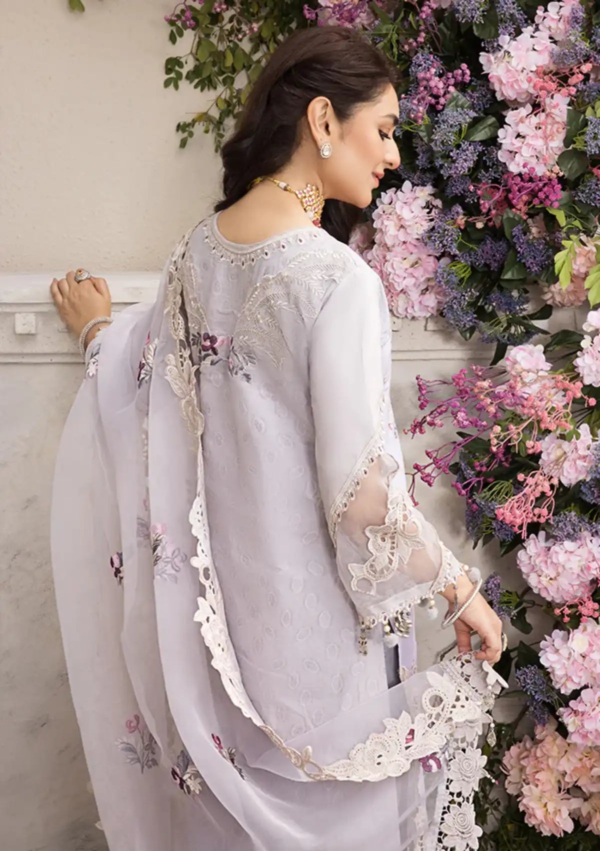 Mahiymaan By Al Zohaib Stitched 3 Piece Embroidered Lawn Suits D-04 - Luxury Summer Collection D & M COLLECTION AND NIZAMI JEWELRY