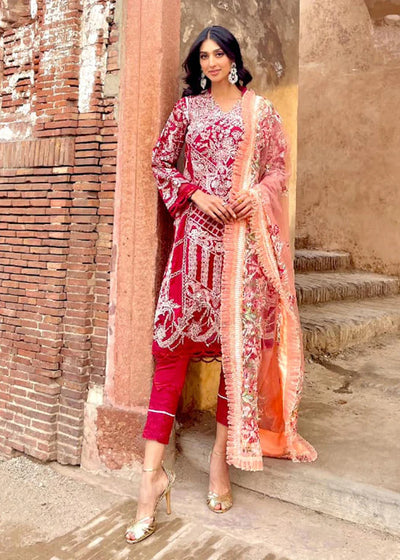 Mausummery 10 Sixth Sence Stitched 3 Piece Embroidered Lawn Suit - Luxury Summer Collection D & M COLLECTION AND NIZAMI JEWELRY