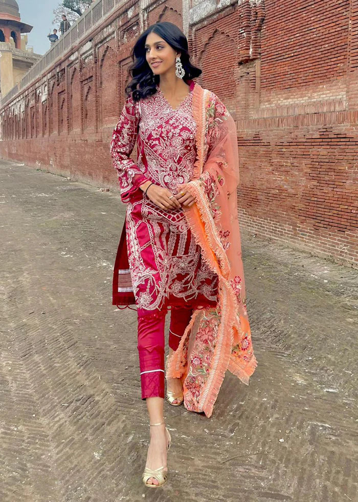 Mausummery 10 Sixth Sence Stitched 3 Piece Embroidered Lawn Suit - Luxury Summer Collection D & M COLLECTION AND NIZAMI JEWELRY